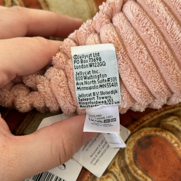 Retired Jellycat Sheldon Shrimp Stuffed Animal Plushie NWT - Picture 10 of 16